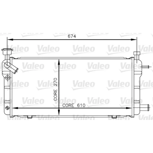 Chladič motora VALEO 730018