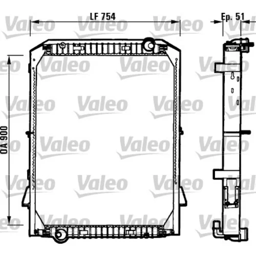 Chladič motora VALEO 730259