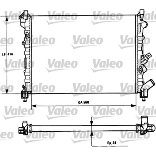 Chladič motora VALEO 731128