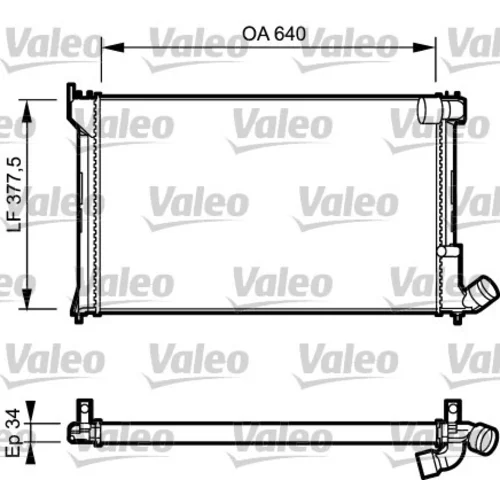 Chladič motora 731289 /VALEO/