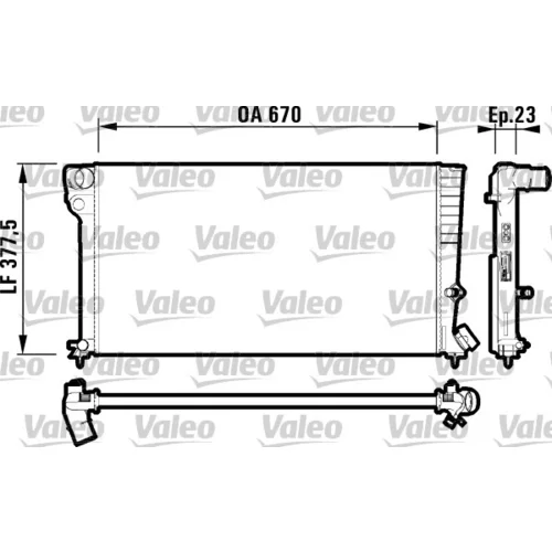Chladič motora VALEO 731744