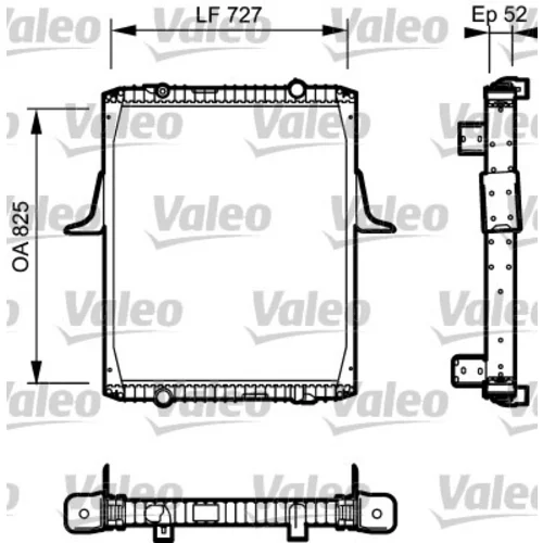 Chladič motora VALEO 732336