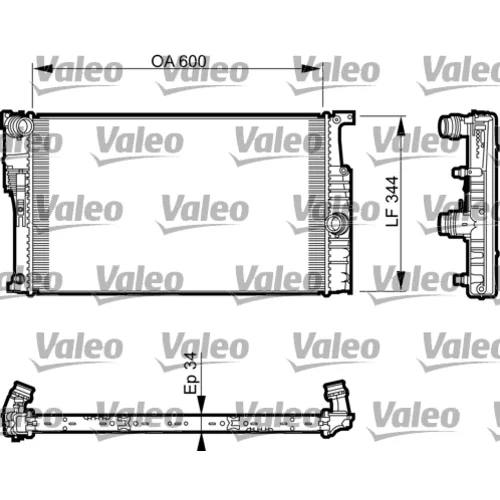 Chladič motora 735493 /VALEO/