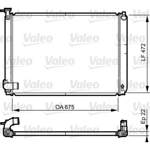 Chladič motora VALEO 735571