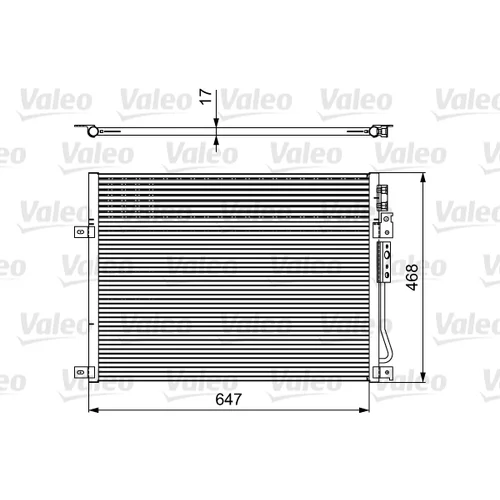 Kondenzátor klimatizácie VALEO 814086