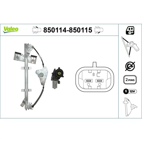 Mechanizmus zdvíhania okna VALEO 850114
