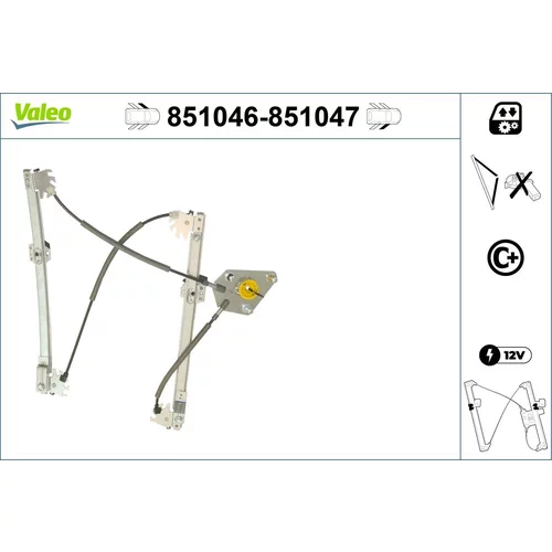 Mechanizmus zdvíhania okna VALEO 851046