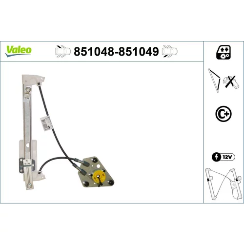 Mechanizmus zdvíhania okna VALEO 851048