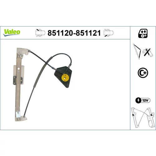 Mechanizmus zdvíhania okna VALEO 851120