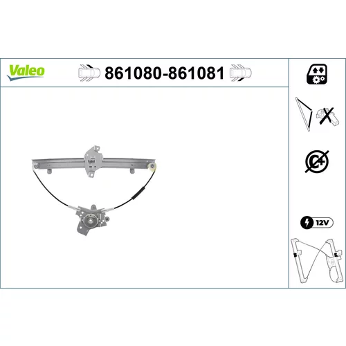 Mechanizmus zdvíhania okna VALEO 861081
