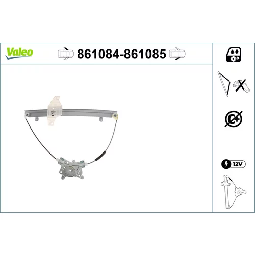 Mechanizmus zdvíhania okna VALEO 861085