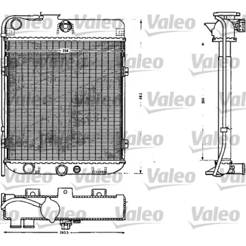 Chladič motora VALEO 883854