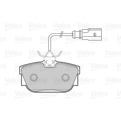Sada brzdových platničiek kotúčovej brzdy 301650 /VALEO/ - obr. 1