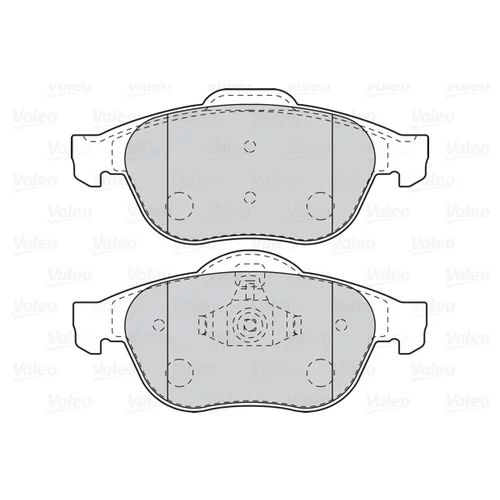Sada brzdových platničiek kotúčovej brzdy 302096 /VALEO/ - obr. 1