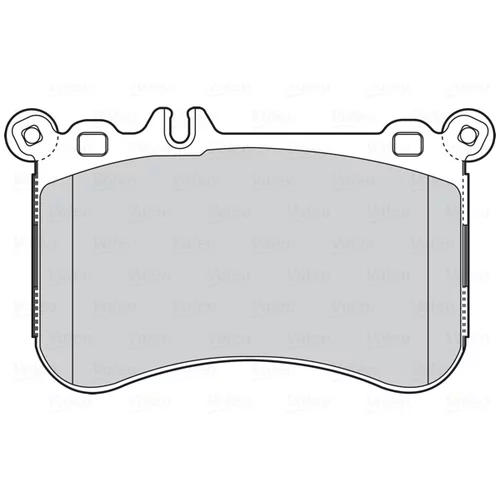 Sada brzdových platničiek kotúčovej brzdy 302302 /VALEO/ - obr. 1