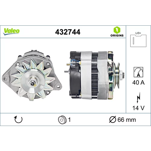 Alternátor VALEO 432744
