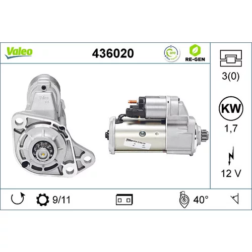 Štartér VALEO 436020