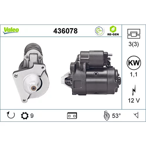 Štartér VALEO 436078