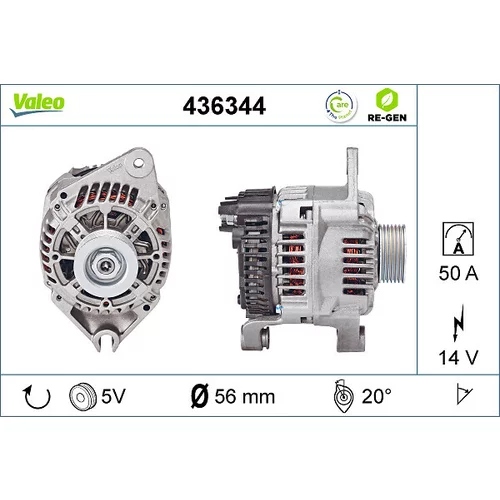 Alternátor VALEO 436344