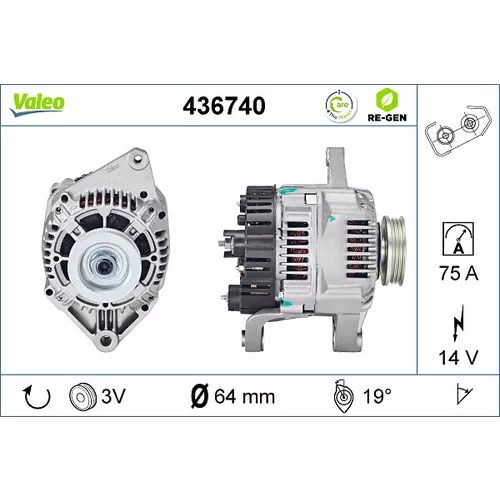 Alternátor VALEO 436740