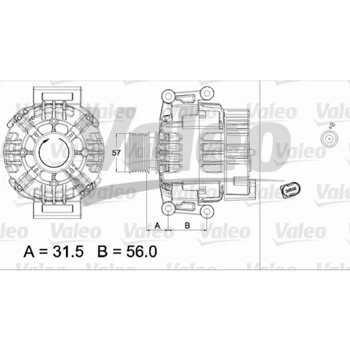 Alternátor 437430 /VALEO/ - obr. 1
