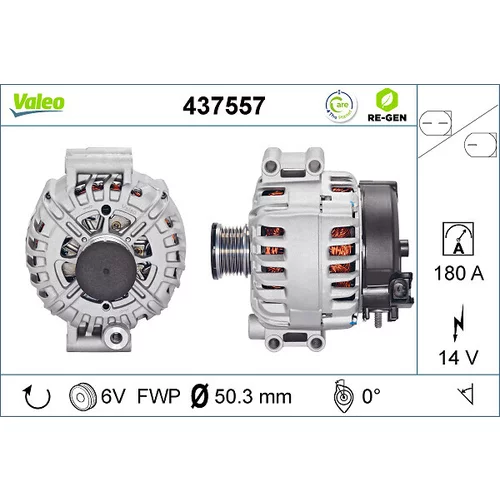 Alternátor VALEO 437557