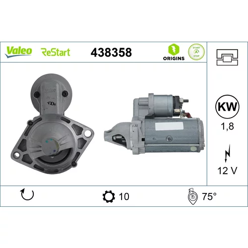 Štartér VALEO 438358