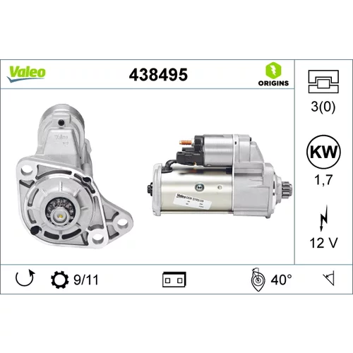 Štartér VALEO 438495