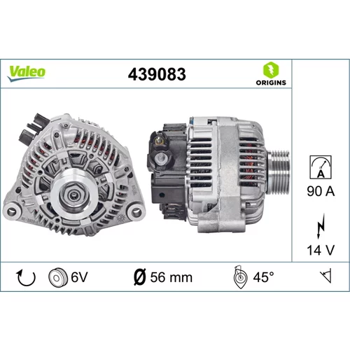 Alternátor 439083 /VALEO/