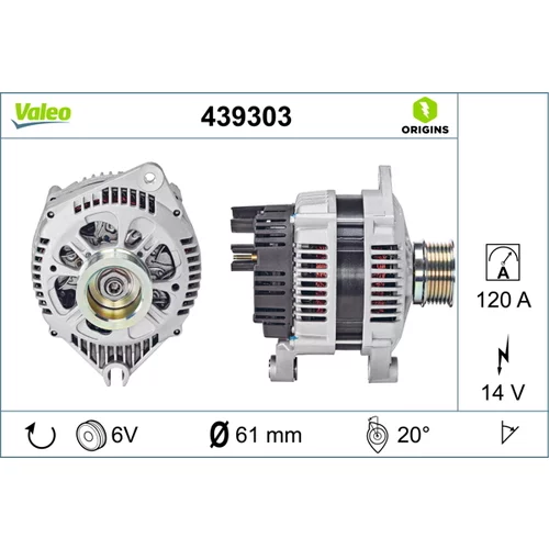 Alternátor VALEO 439303