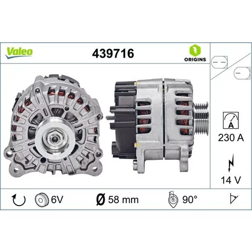 Alternátor VALEO 439716