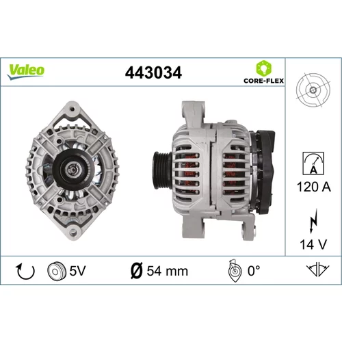 Alternátor VALEO 443034