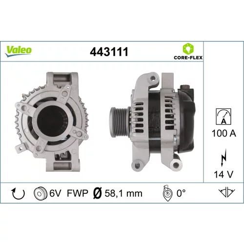 Alternátor VALEO 443111
