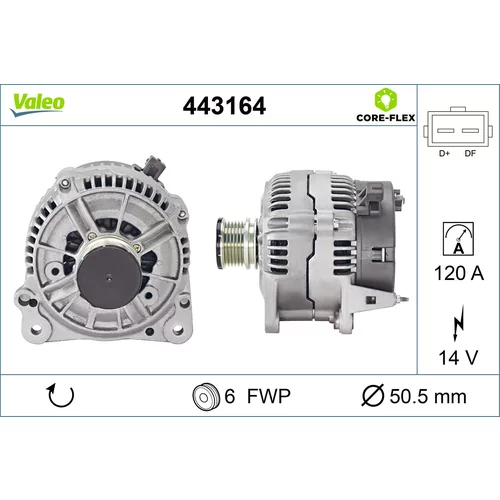Alternátor VALEO 443164