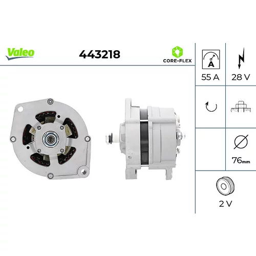 Alternátor VALEO 443218