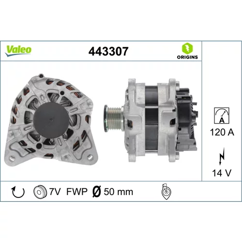 Alternátor VALEO 443307