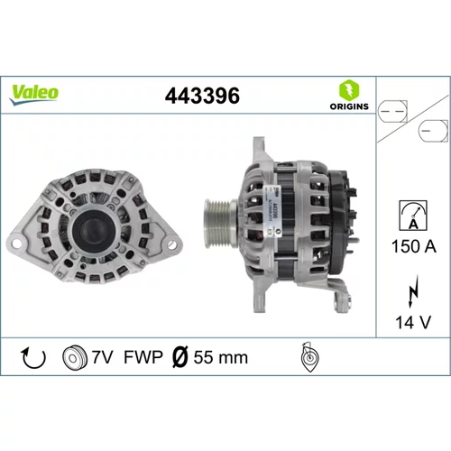 Alternátor VALEO 443396
