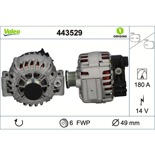 Alternátor VALEO 443529