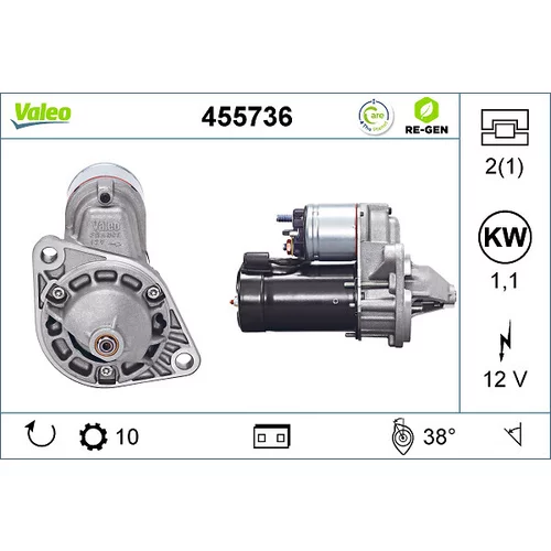 Štartér VALEO 455736