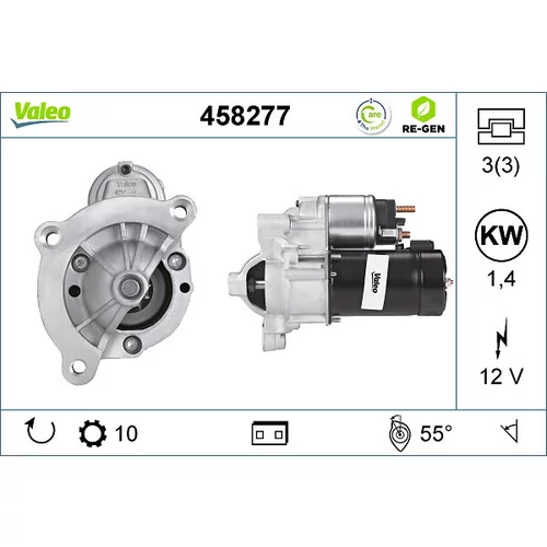 Štartér VALEO 458277