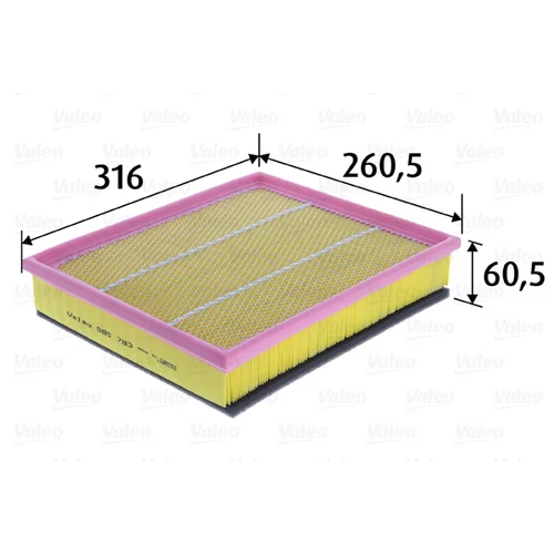 Vzduchový filter VALEO 585783