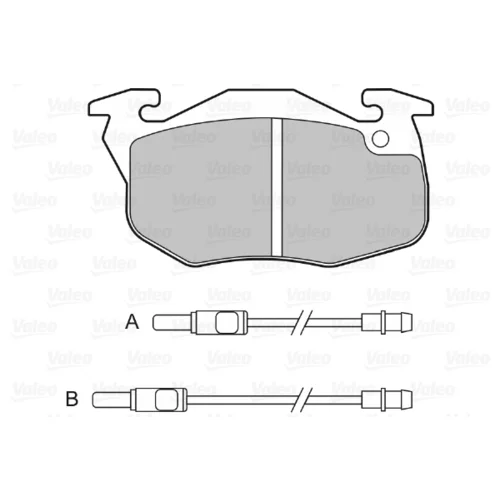 Sada brzdových platničiek kotúčovej brzdy 598081 /VALEO/ - obr. 1