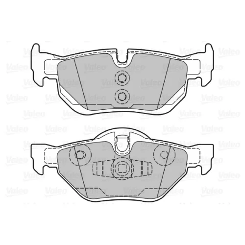 Sada brzdových platničiek kotúčovej brzdy 598703 /VALEO/ - obr. 1