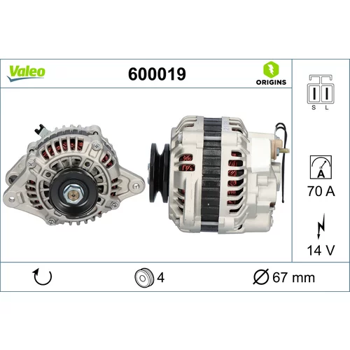 Alternátor VALEO 600019