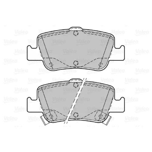 Sada brzdových platničiek kotúčovej brzdy 601377 /VALEO/ - obr. 1