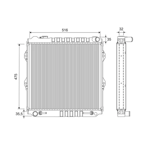 Chladič motora VALEO 701282