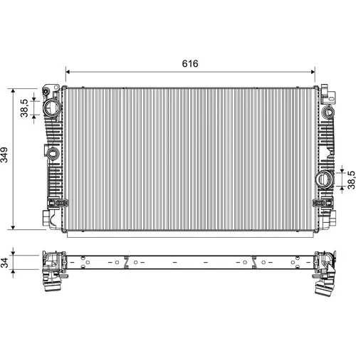 Chladič motora VALEO 701676