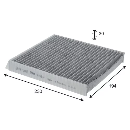 Filter vnútorného priestoru VALEO 715924