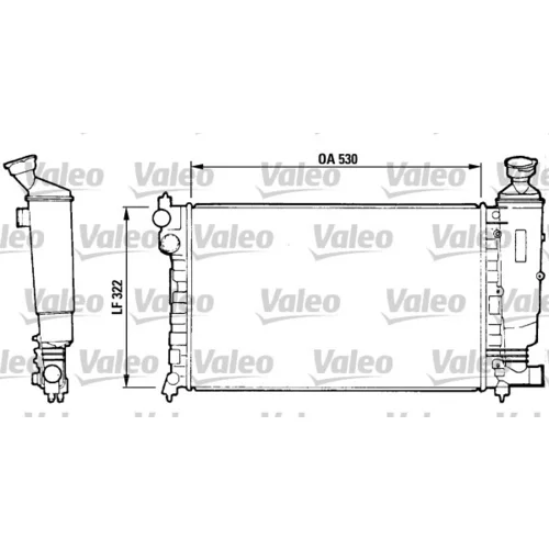 Chladič motora 730368 /VALEO/