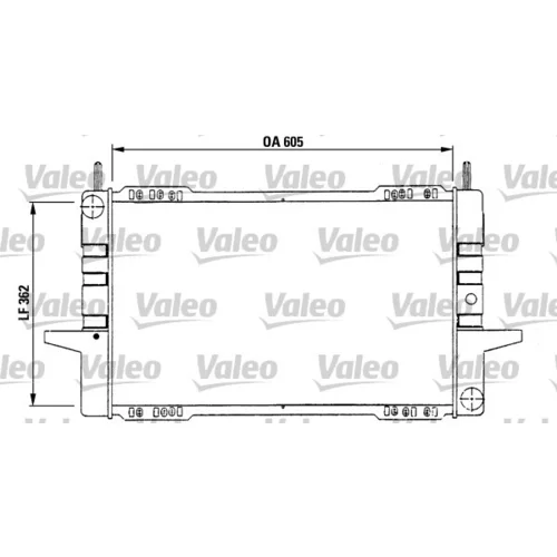 Chladič motora 730566 /VALEO/